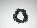 Black Faceted Teardrop Stretch Bracelet (sold)