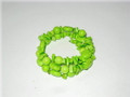 Lime Green Turquoise Memory Wire Bracelet (sold)
