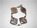 Tiger Cowry & Crystal Bracelet