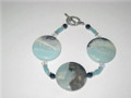Large Round & Rectangle Amazonite Bracelet
