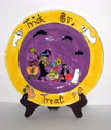 Trick or Treat Halloween Plate