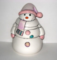 Pastel Snowman Treat Jar
