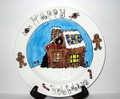 Winter Gingerbread House Plate