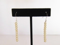 Long Dangle Pearl Earrings