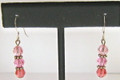 Triple Pink Spectrum Earrings