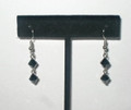 Double BIcone Jet Earrings (sold)