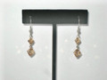 Double Bicone Topaz Crystal Earrings (sold)