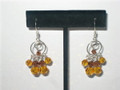 Topaz 4 Hoop Crystal Earrings (sold)