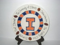 University of Illinois "U of I" Large Plate