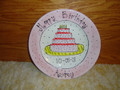 Happy Birthday Audrey Cake Plate