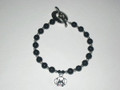 Jade & Silver Doggy Charm Bracelet