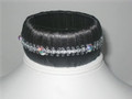 Black & Silver Wrapped Bangle Bracelet