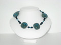 Porcelain Blue & Black Necklace (sold)