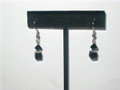 Swarovski Jet Bicone & Cube Earrings (sold)