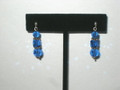 Blue Crystal & Bali Earrings (sold)