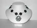 Black Onyx & White Necklace with Reversible Pendant (sold)