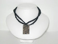 Animal Print Pendant Necklace with Swarovski Crystals (sold)