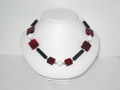 Red Square & Jade Necklace (sold)