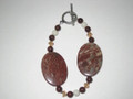 Rainbow Jasper, Coral & Crystal Bracelet (sold)