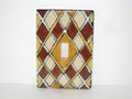 Brown Diamonds Single Light Switch Plate