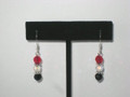 Raider Crystal Round Earrings