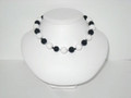 Black & White Jade Necklace with Crystals (sold)