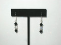 Triple Jet & Crystal Bicone Earrings (sold)