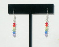 Small Rainbow Bicone Earrings