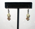Ivory Pearl & Crystal Earrings (sold)
