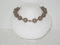 Chunky Mocha & Crystal Necklace (sold)