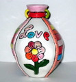 Small Colorful Love Vase