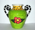 Lime Green with Flower Vase