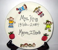 Personalized Retirement with kids Plate