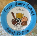 Lane's Personalized boy sports plate