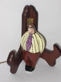 Man Drawer Pull in Yellow & Brown