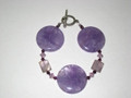 Amethyst Coin & Crystal Bracelet (sold)