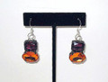 Amethyst & Golden Topaz Rhinestone Earrings (sold)