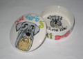 Schnauzer Dog Round Box (sold)