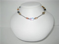 Black & Topaz Crystal Necklace (sold)