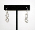 Silver Hammered Hoop Earrings (sold)