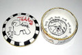 "Teddy" Bichon Frise Round Dog Box (sold)