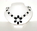 Black & White Flower Necklace