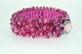 A Pink Bundle of Crystals Bracelet