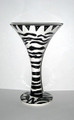 Zebra Martini Glass