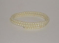 Ivory Pearl Memory Wire Bracelet