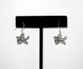 Playing Dog Silver Earrings