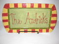 The Andrick's Personalized Large Platter (sold)