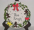 Personalized Gingerbread Plate