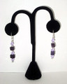 Amethyst Nugget & Cube Earrings
