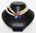 Flower Power Necklace II accented with a colorful Flower Pendant